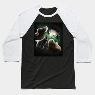 3 Cow Moon, Wolf Cows, Wolves Howling Baseball T-Shirt